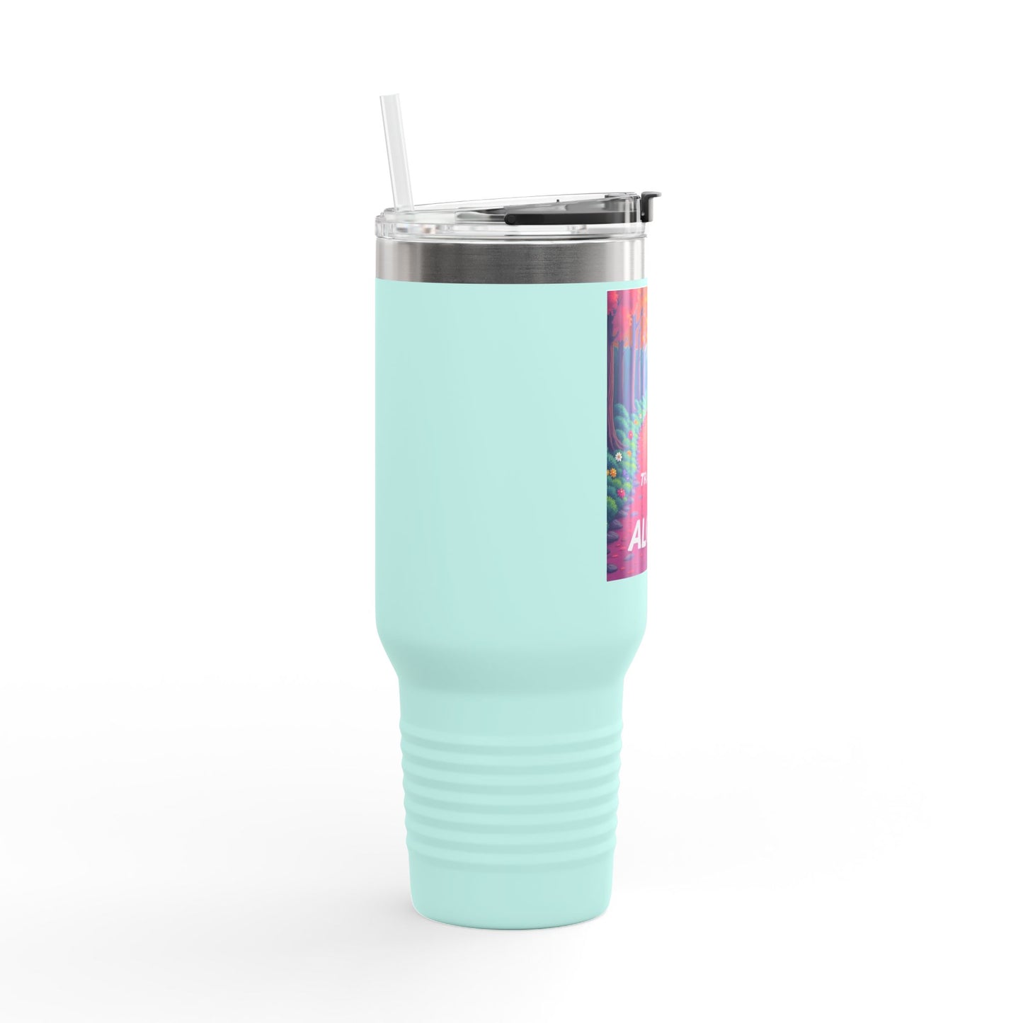 Colorful Insulated Travel Mug - 40oz | Perfect for Road Trips, Coffee Lovers, Gifts, Picnics, Adventurers