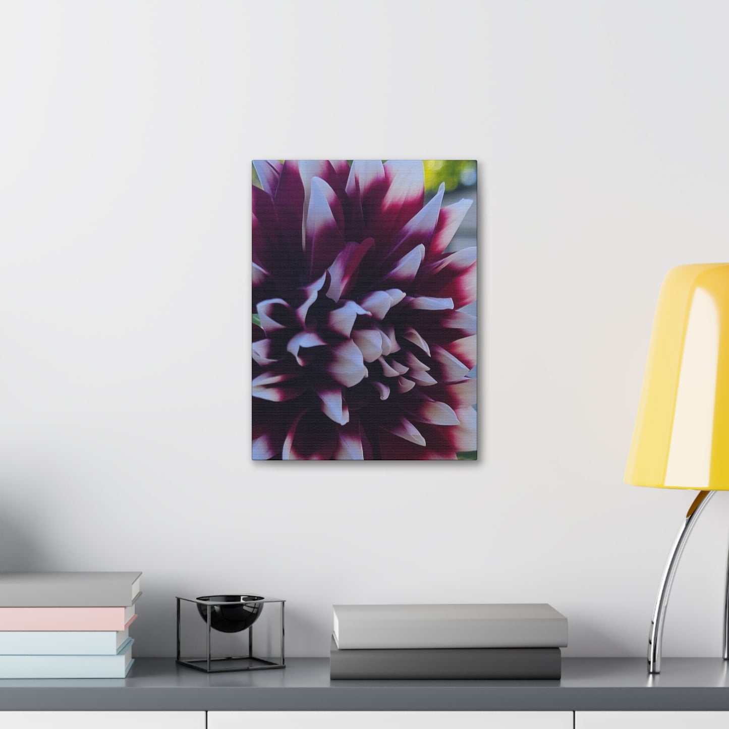 Hopelessly Devoted To Dahlias, Canvas Stretched, 1.5''