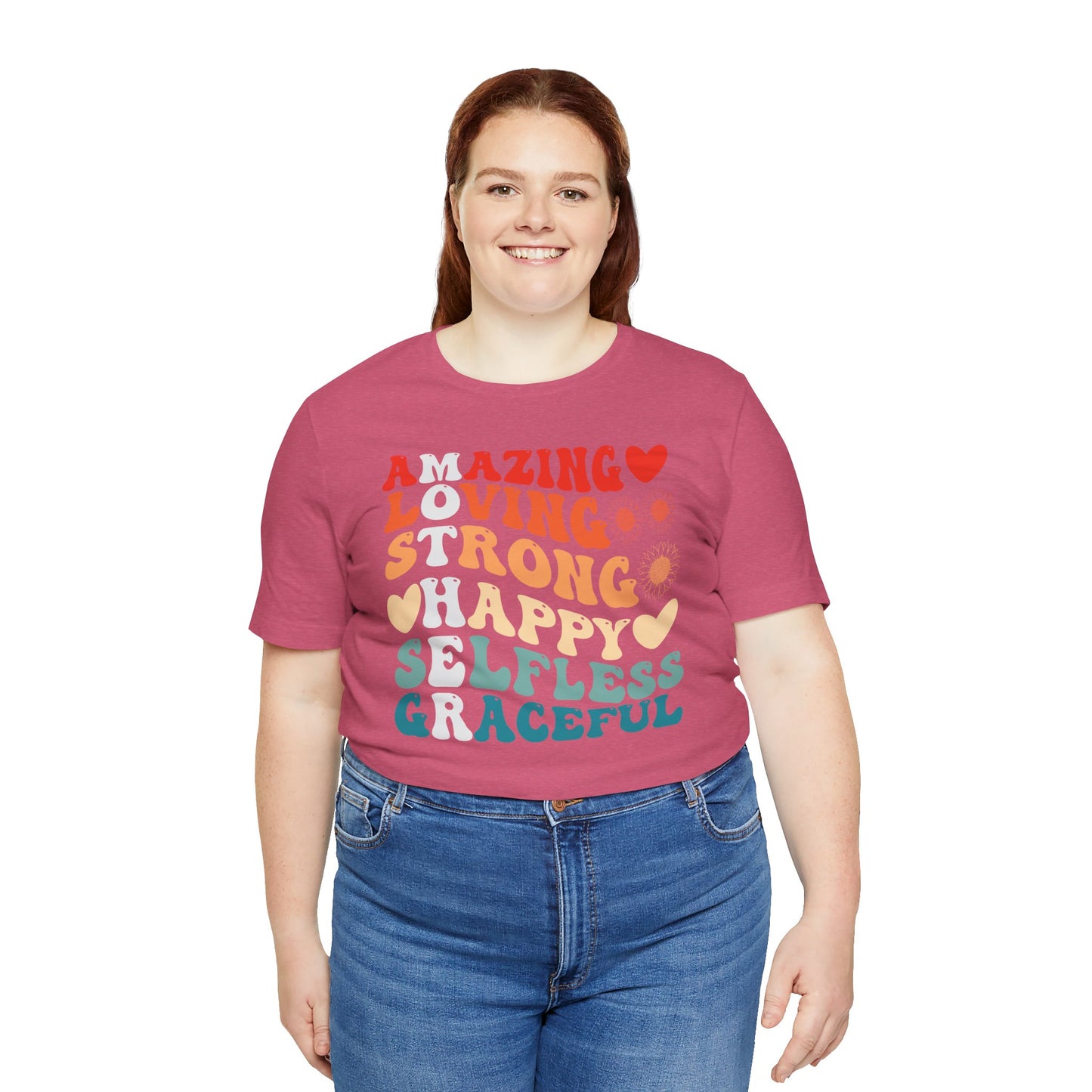 Mother's Day, Amazing Mother, XS-3XL, Unisex Jersey Short Sleeve Tee