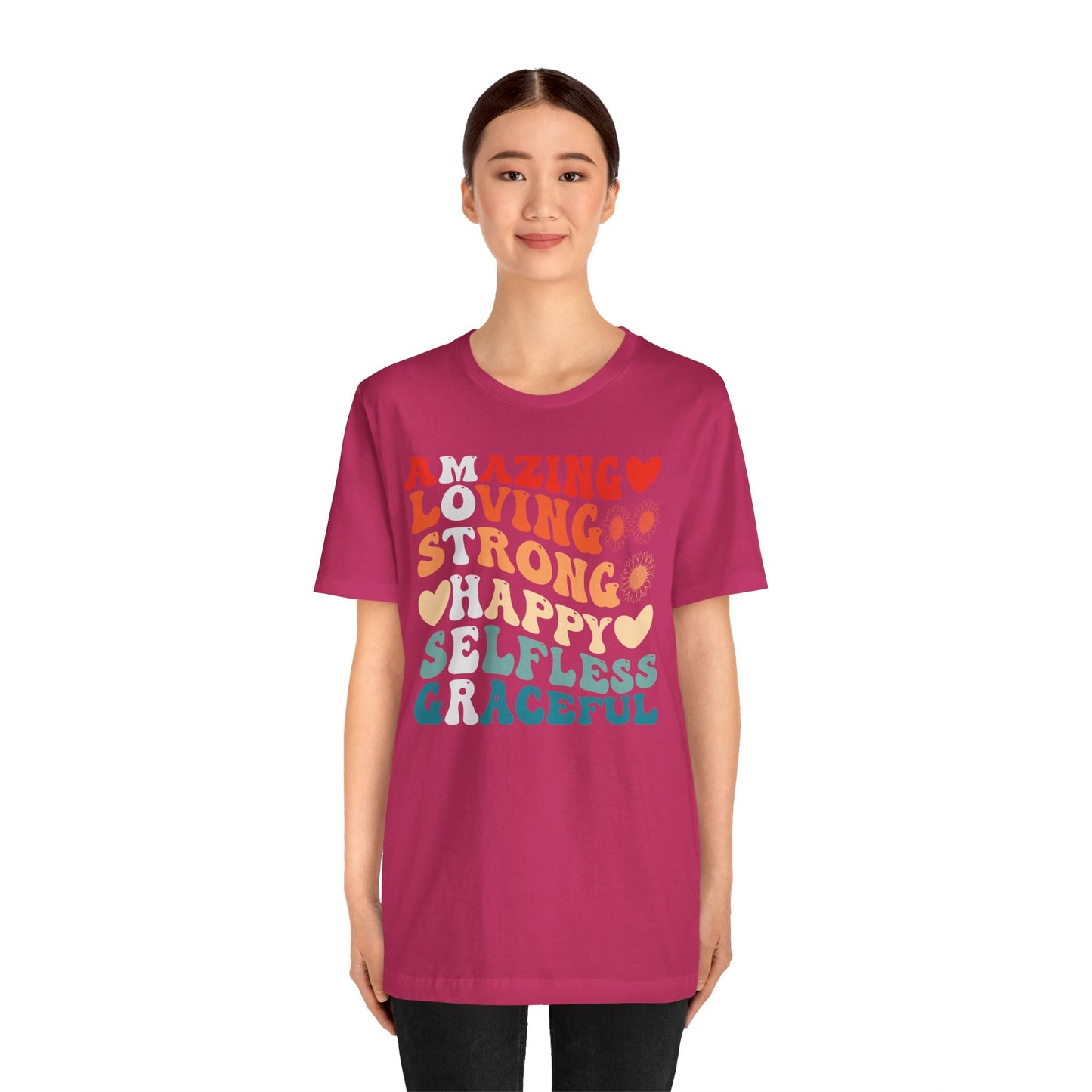 Mother's Day, Amazing Mother, XS-3XL, Unisex Jersey Short Sleeve Tee
