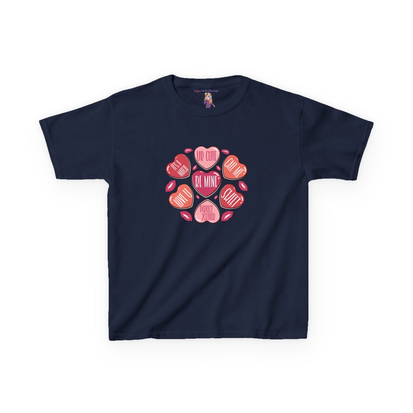Conversation Hearts Valentines Day Kids Heavy Cotton™ Tee