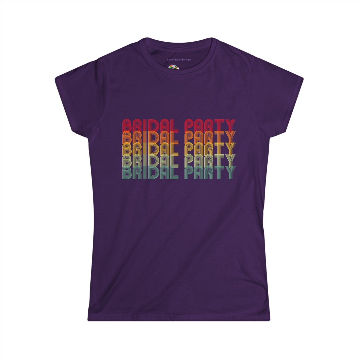 Bridal Party Retro Fade Bachelorette Party Engagement Party, S-2XL, Women's Softstyle Tee