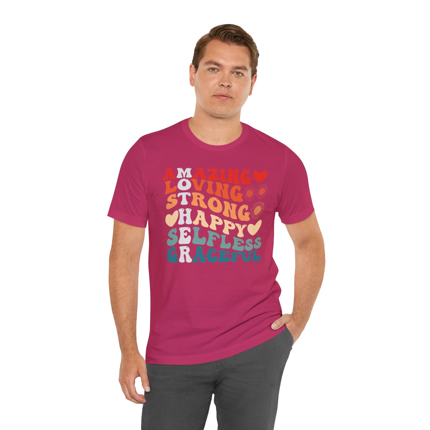 Mother's Day, Amazing Mother, XS-3XL, Unisex Jersey Short Sleeve Tee