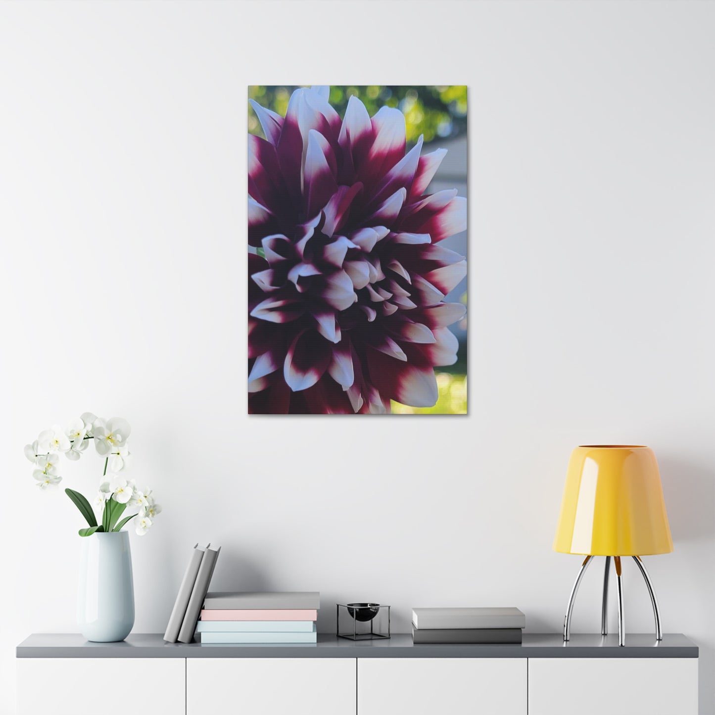 Hopelessly Devoted To Dahlias, Canvas Stretched, 1.5''