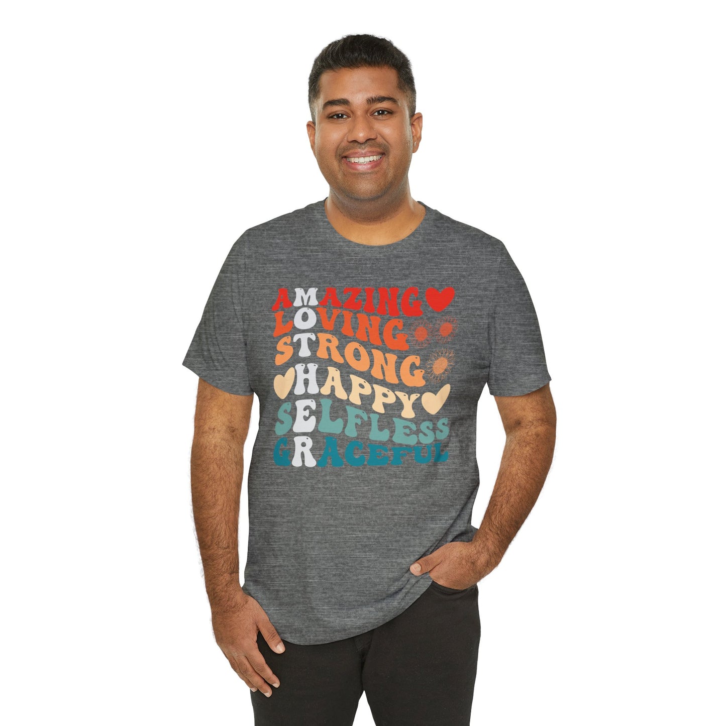 Mother's Day, Amazing Mother, XS-3XL, Unisex Jersey Short Sleeve Tee