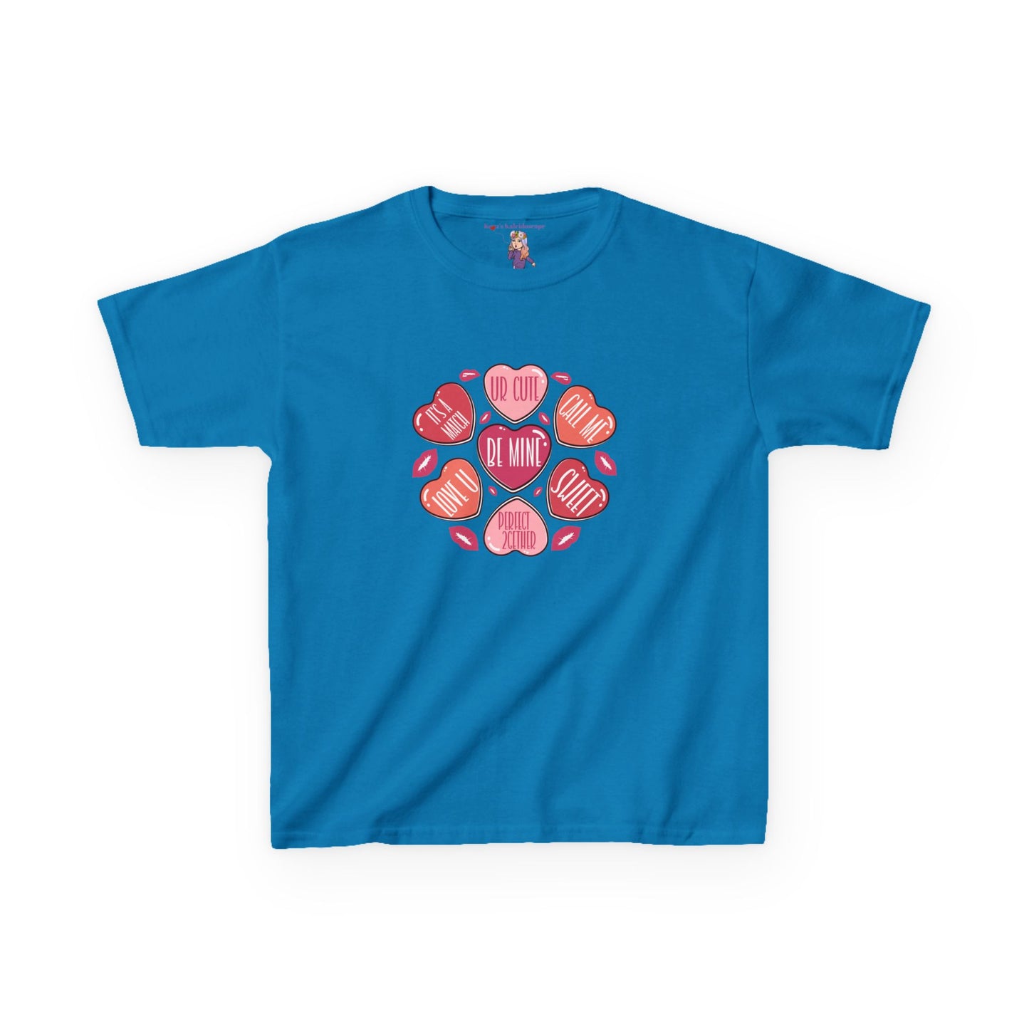 Conversation Hearts Valentines Day Kids Heavy Cotton™ Tee