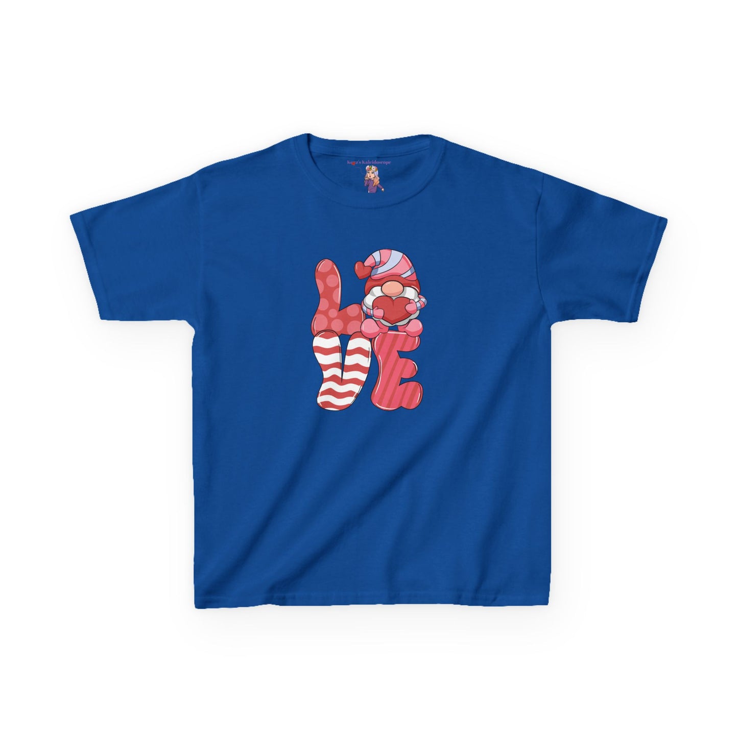 Love Gnome Valentines Day Kids Heavy Cotton™ Tee