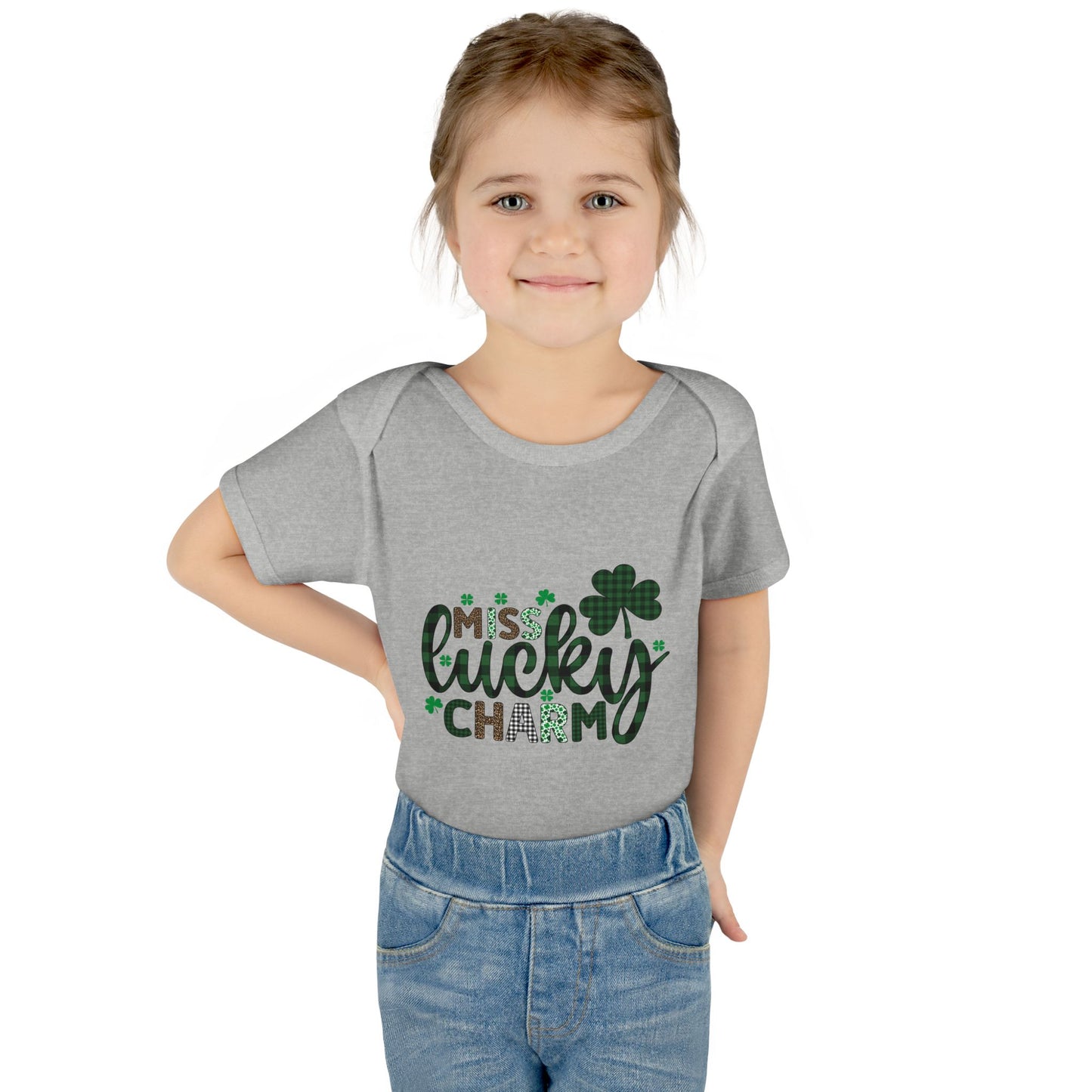 Miss Lucky Charm Infant Onesie Baby Rib Bodysuit