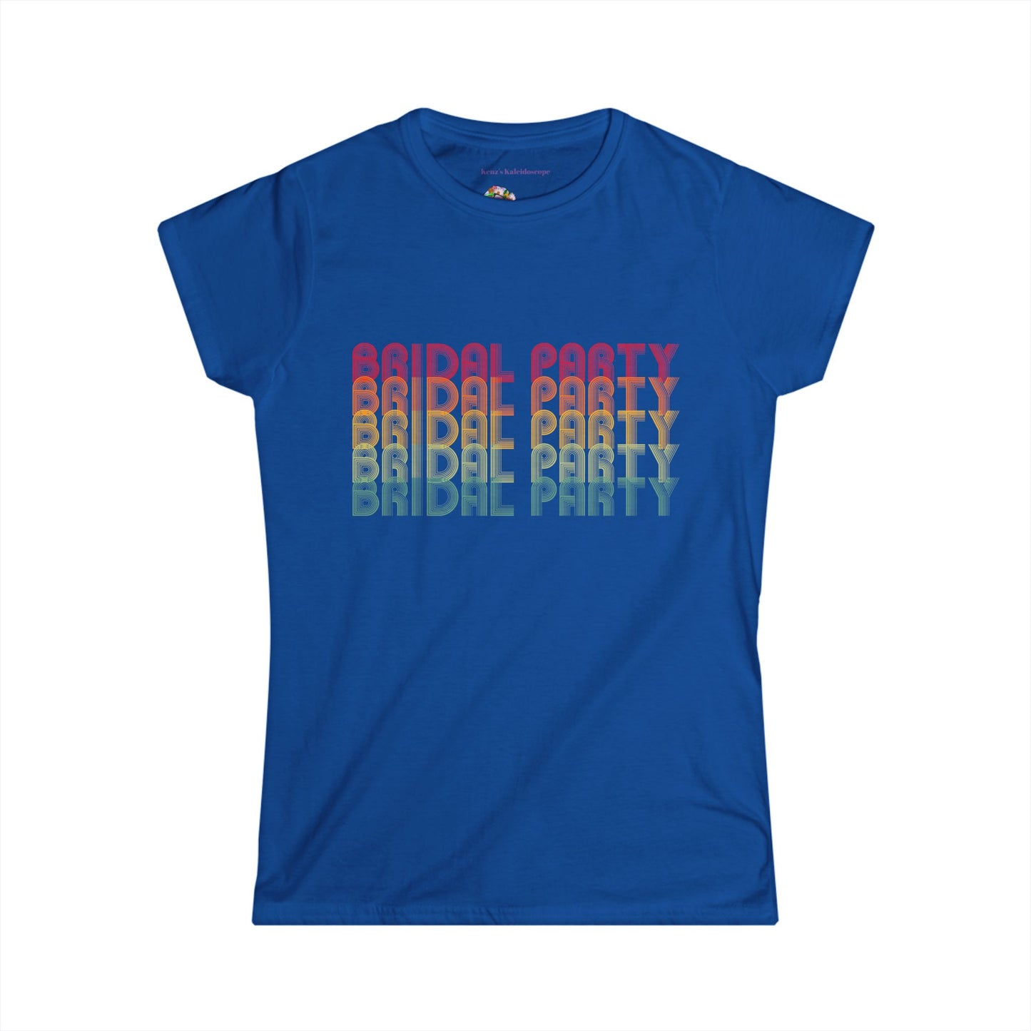 Bridal Party Retro Fade Bachelorette Party Engagement Party, S-2XL, Women's Softstyle Tee