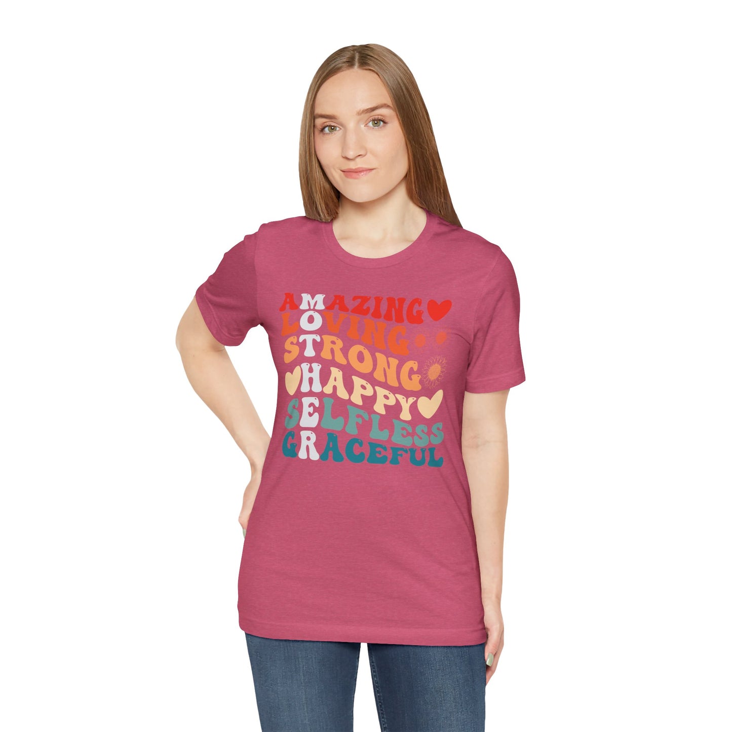 Mother's Day, Amazing Mother, XS-3XL, Unisex Jersey Short Sleeve Tee