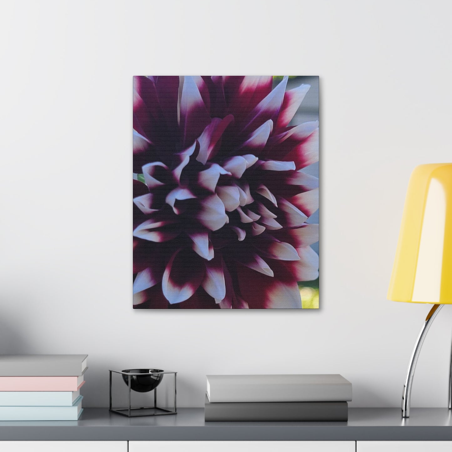 Hopelessly Devoted To Dahlias, Canvas Stretched, 1.5''