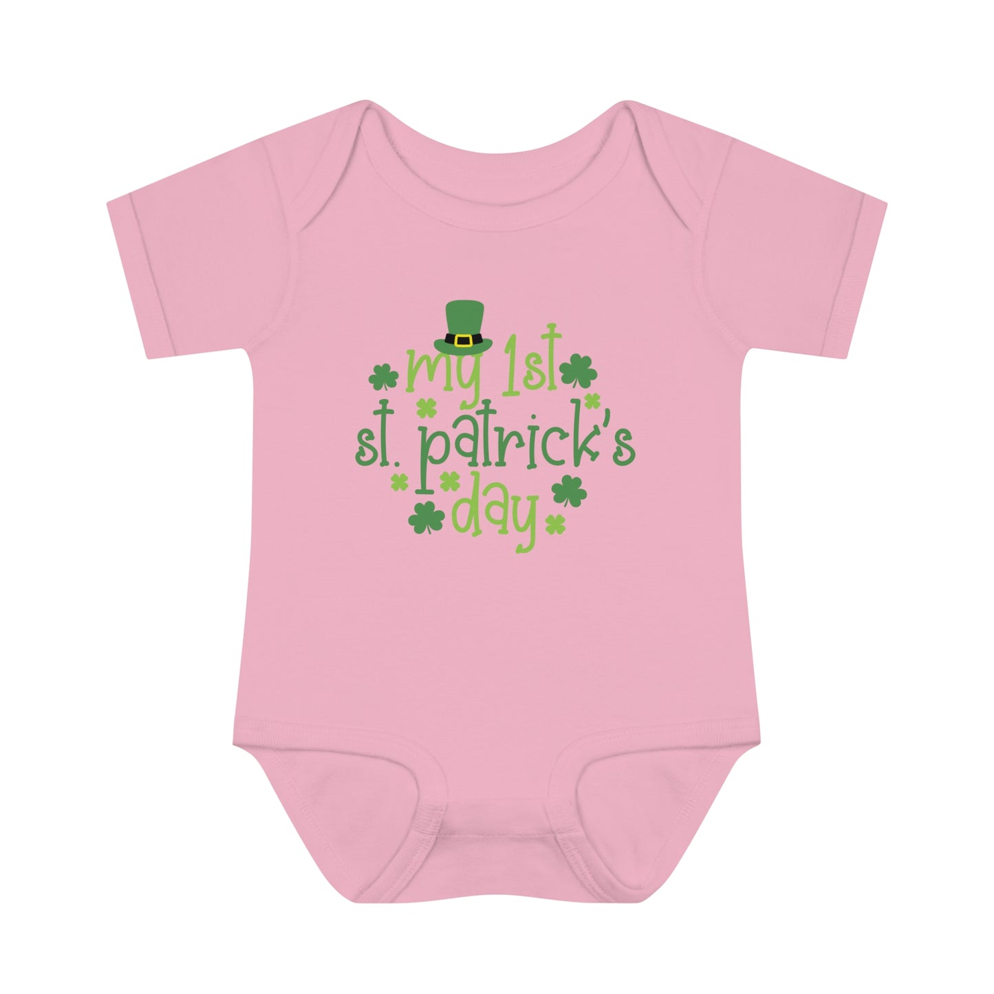 My First 1st St Patricks Day Infant Onesie Baby Rib Bodysuit