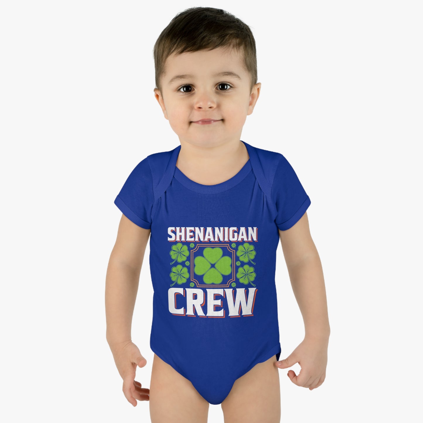 St Patricks Day Matching Family Shenanigans Crew Infant Baby Rib Bodysuit