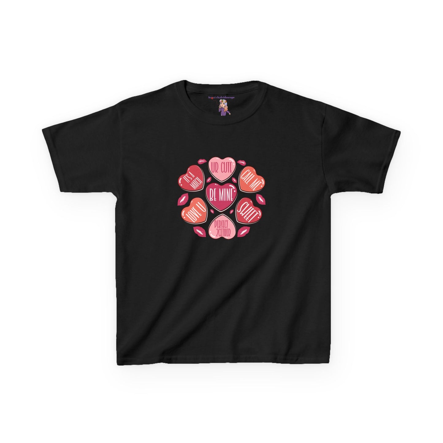 Conversation Hearts Valentines Day Kids Heavy Cotton™ Tee