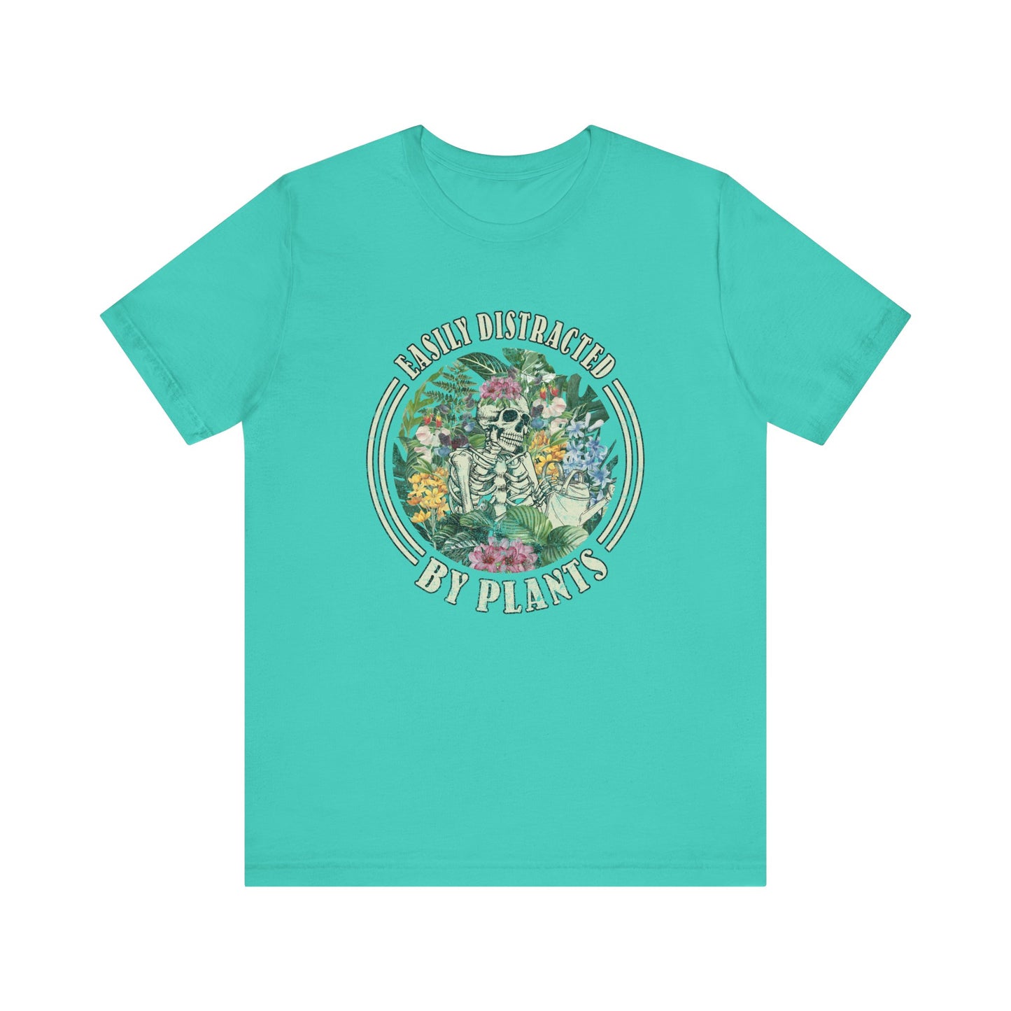 Easily Distracted By Plants, S- 5XL, Unisex Jersey Short Sleeve Tee