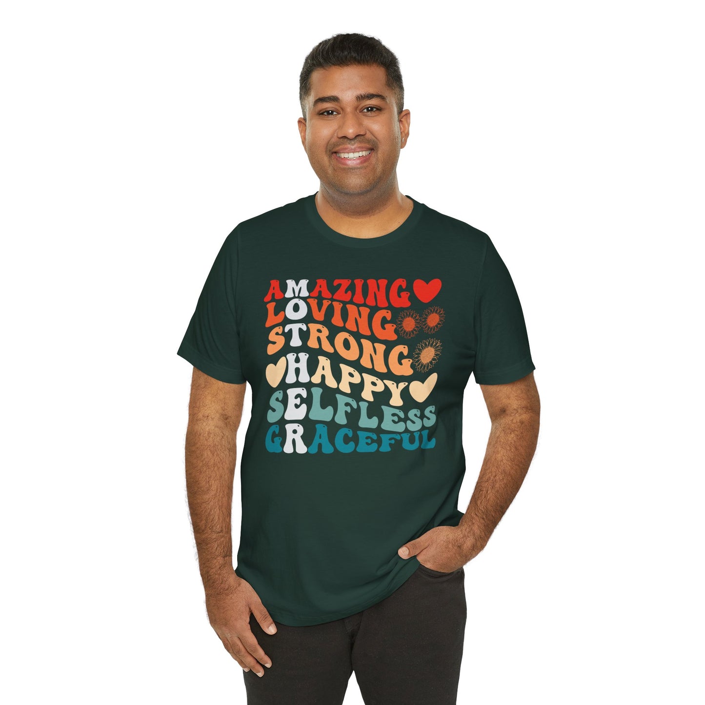 Mother's Day, Amazing Mother, XS-3XL, Unisex Jersey Short Sleeve Tee