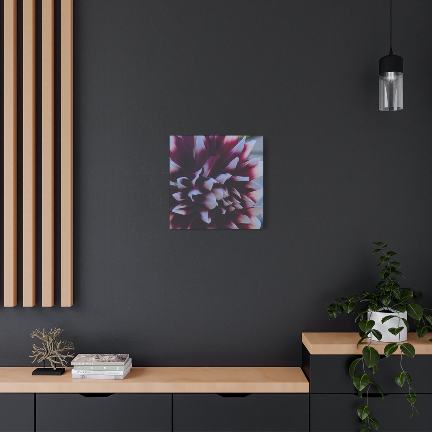 Hopelessly Devoted To Dahlias, Matte Canvas, Stretched, 1.25"