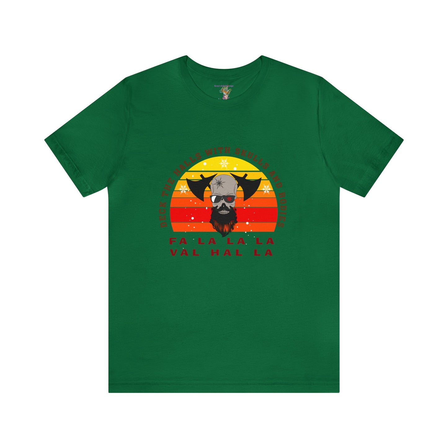 Viking Christmas Fa La La Valhalla Holiday Unisex Jersey Short Sleeve Tee