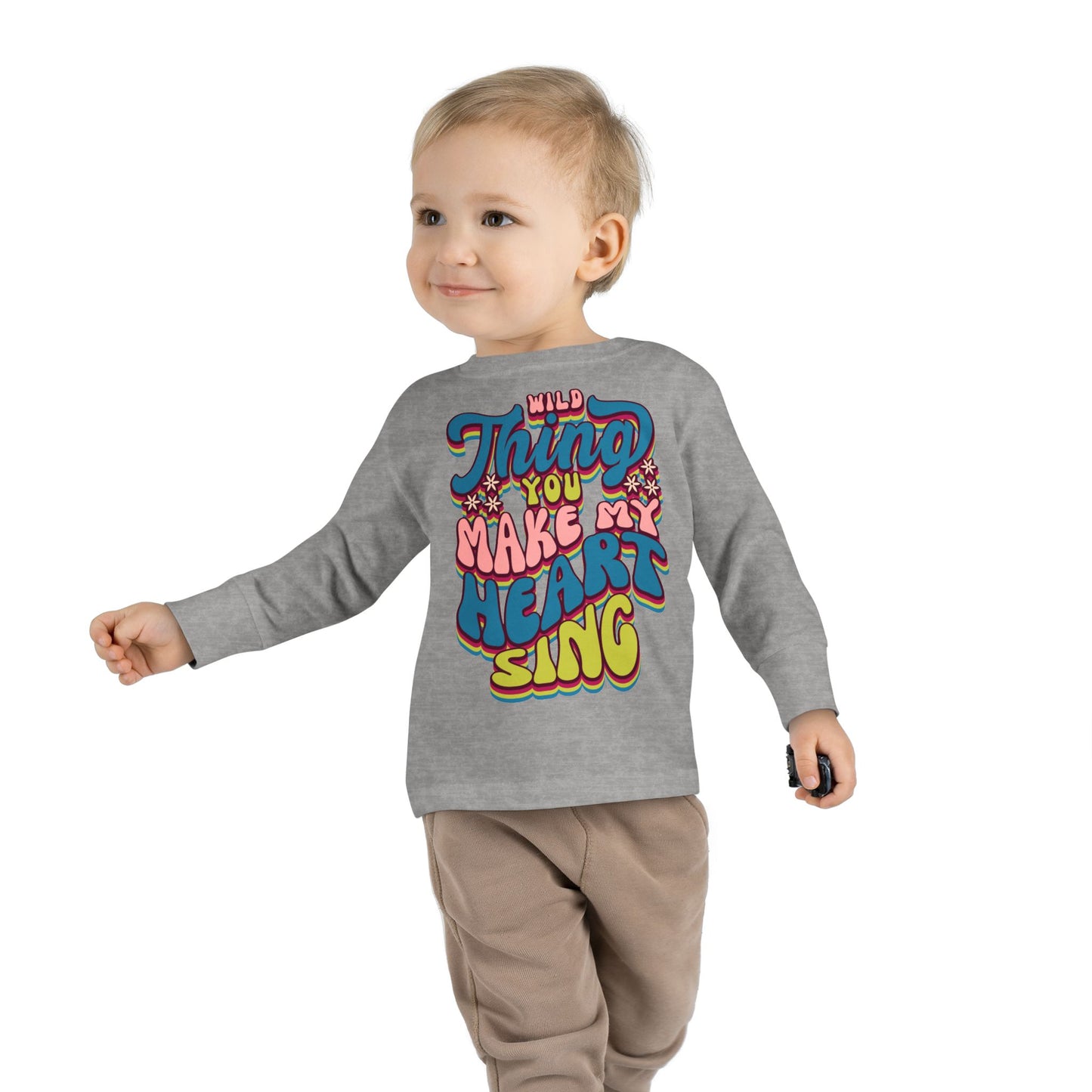 Wild Thing Valentine's Day Toddler Long Sleeve Tee