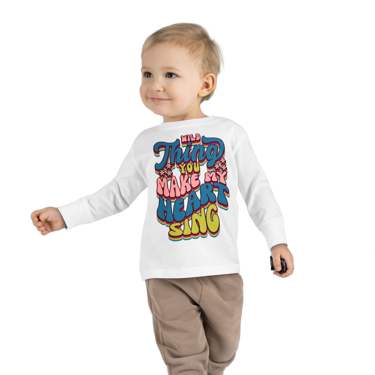 Wild Thing Valentine's Day Toddler Long Sleeve Tee