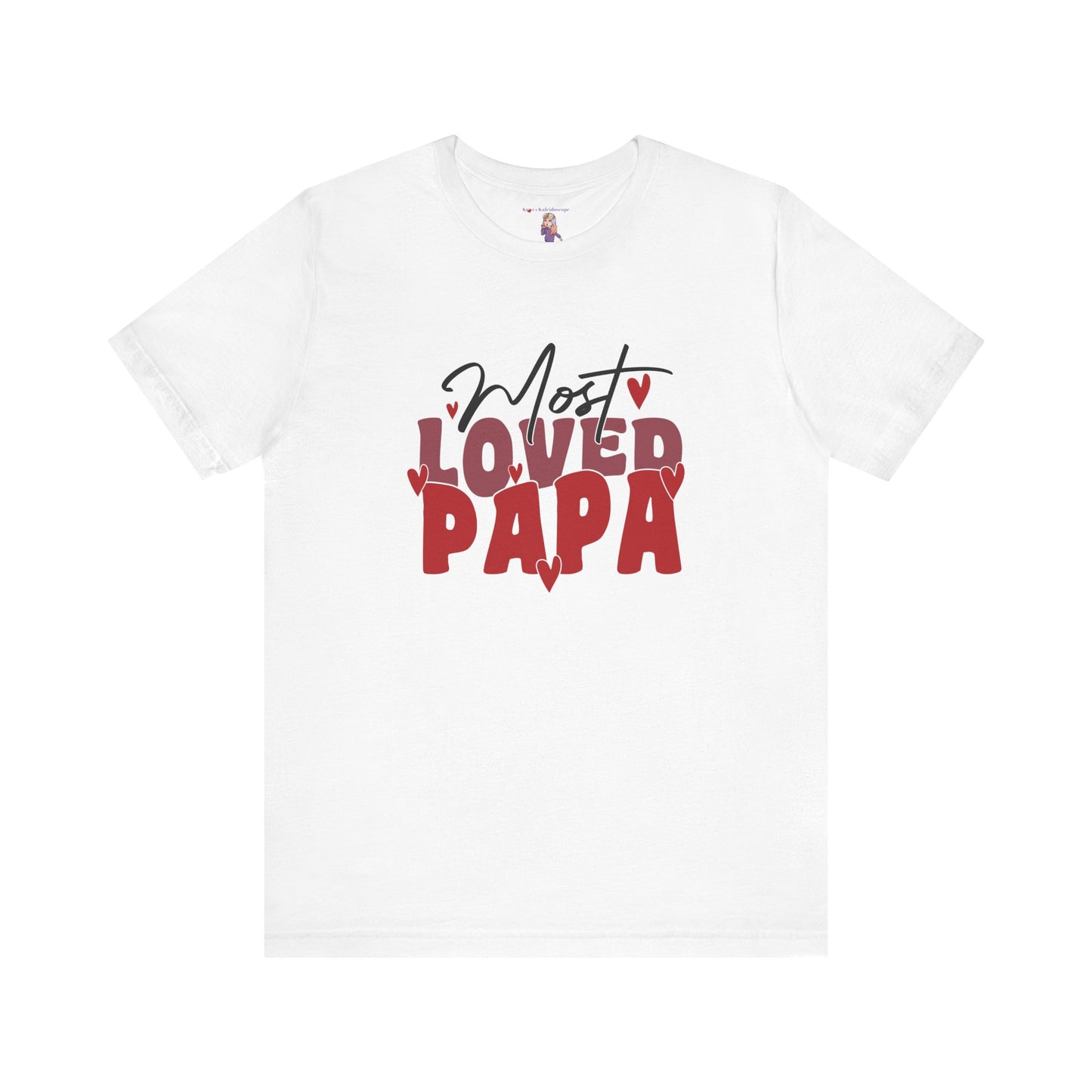 Most Loved Papa Valentines Day Unisex Jersey Short Sleeve Tee
