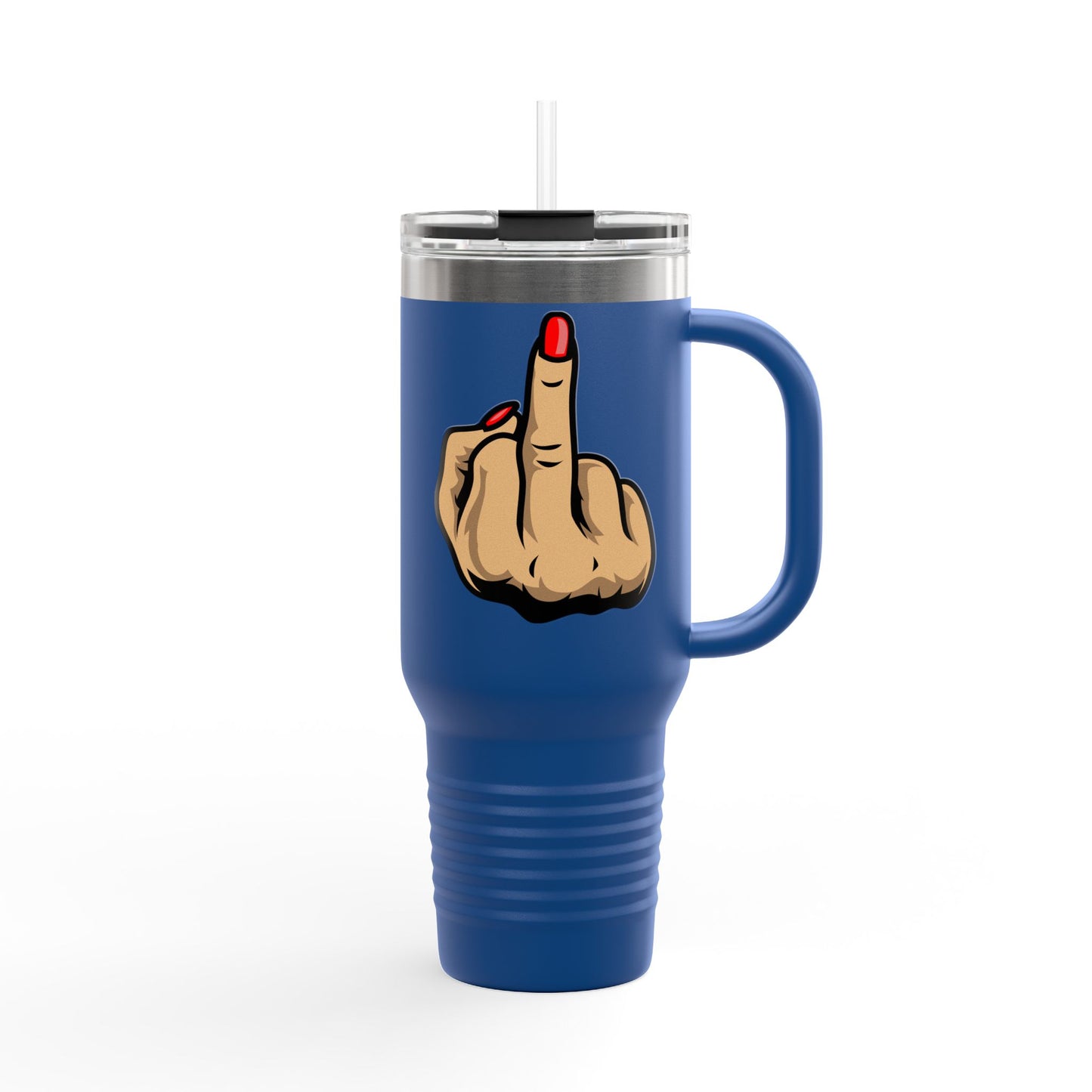 Sassy Insulated Travel Mug with Finger, 40oz