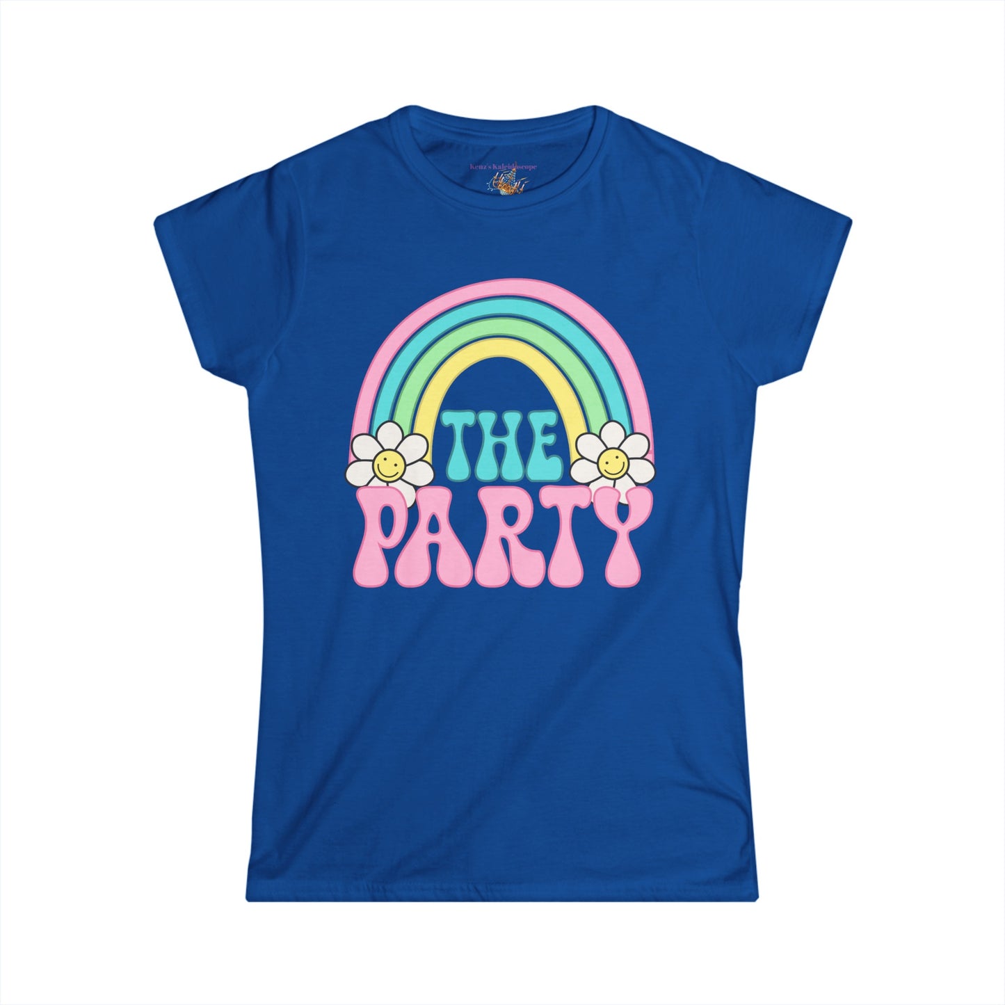 Bridal Party Retro Rainbow, S-2XL, Women's Softstyle Tee