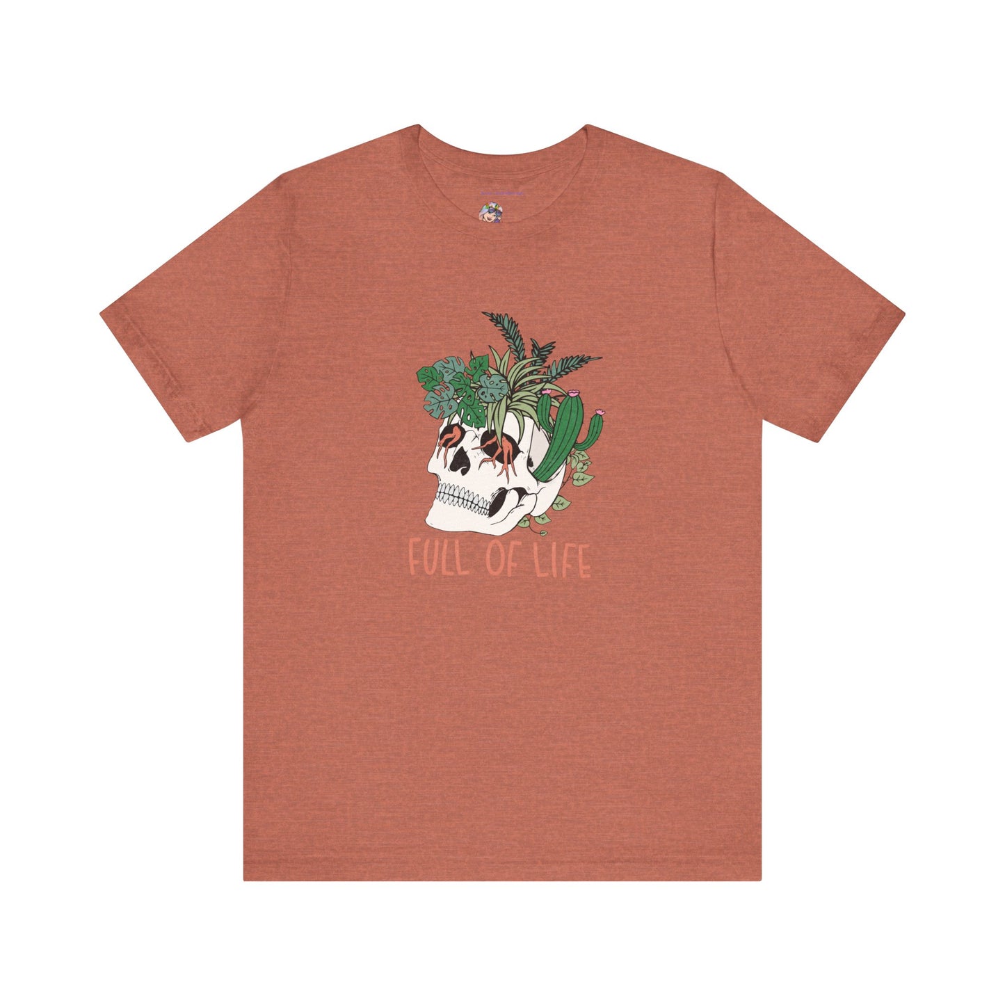 Plants, Full of Life, Skeleton, Springtime, Gardening, XS-3XL Unisex Jersey Short Sleeve Tee