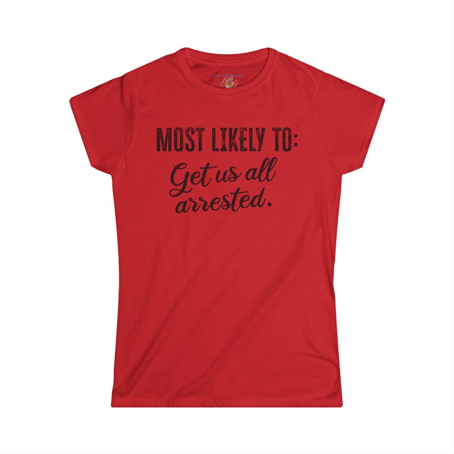 Bachelorette Party Most Likely To, S-2XL, Women's Softstyle Tee