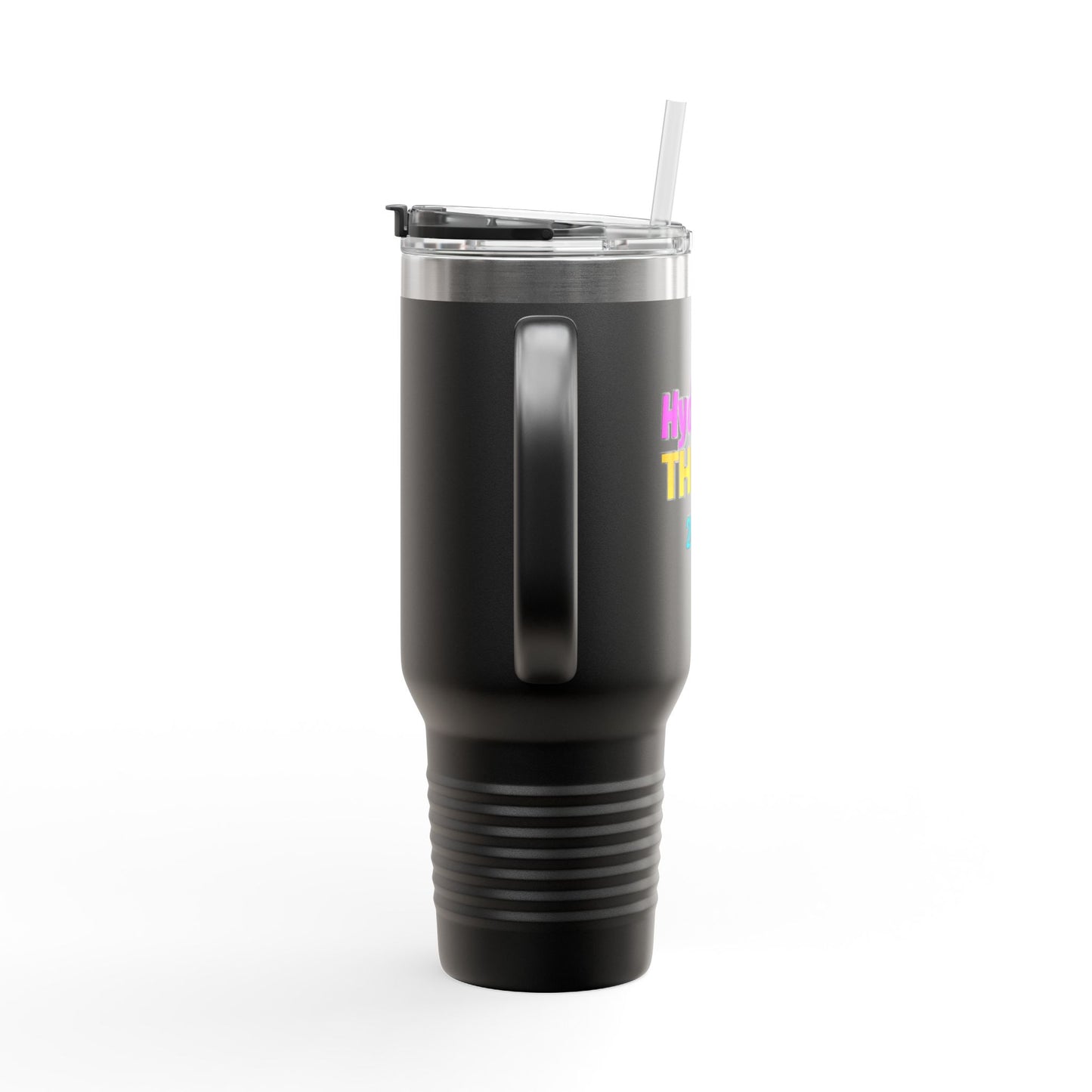 Hydrate & Thrive in 2025, Motivational Beverage Container, Insulated Travel Mug, Eco-Friendly Coffee Tumbler, Large Capacity Tea Flask,