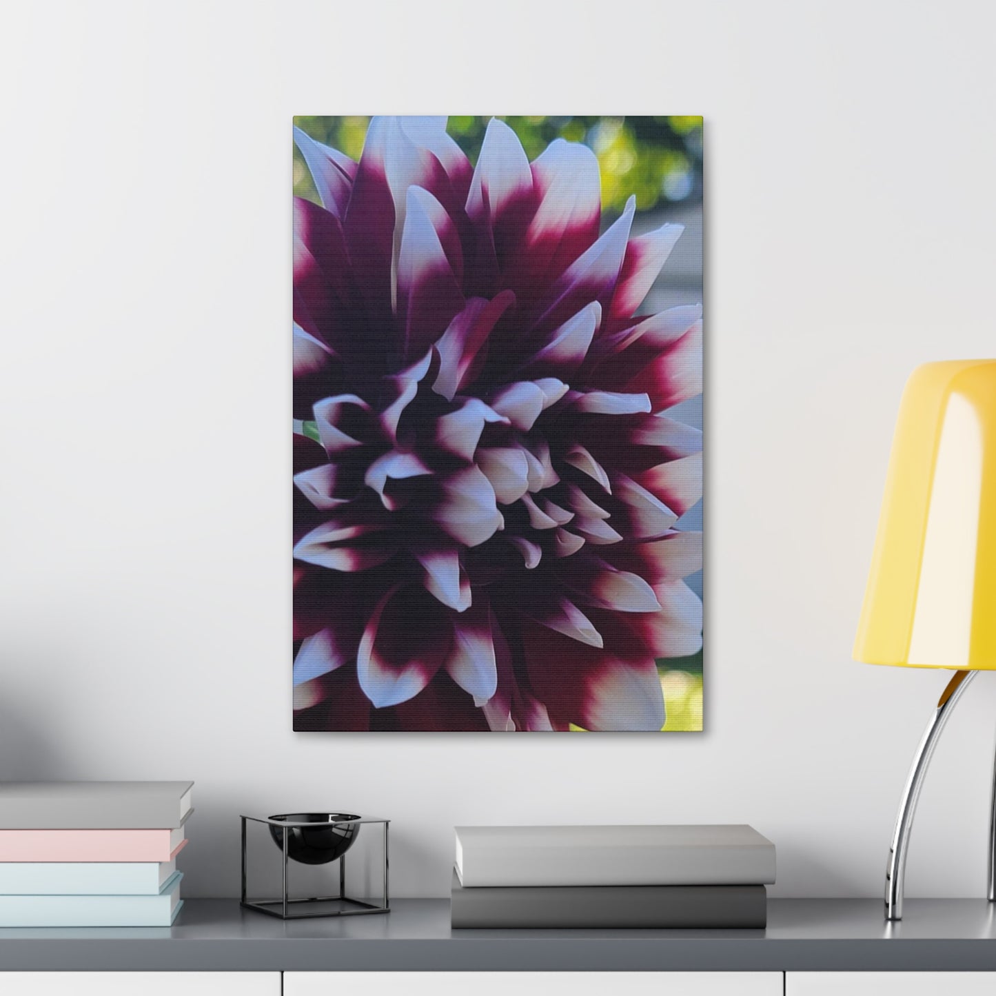 Hopelessly Devoted To Dahlias, Canvas Stretched, 1.5''