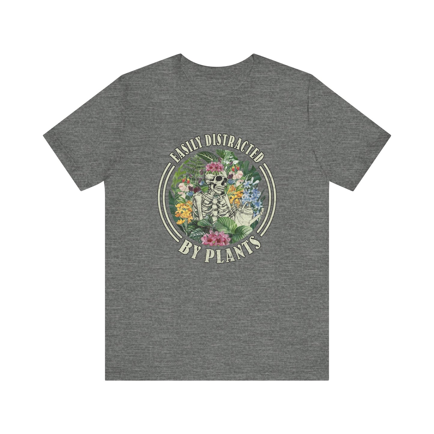Easily Distracted By Plants, S- 5XL, Unisex Jersey Short Sleeve Tee