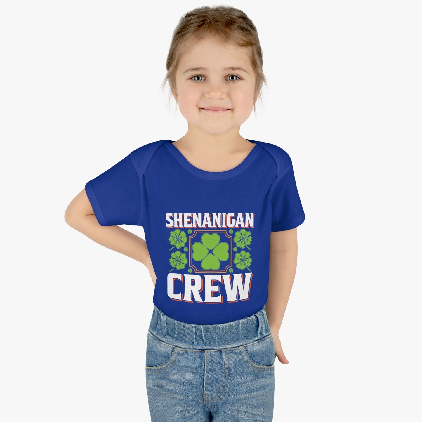 St Patricks Day Matching Family Shenanigans Crew Infant Baby Rib Bodysuit