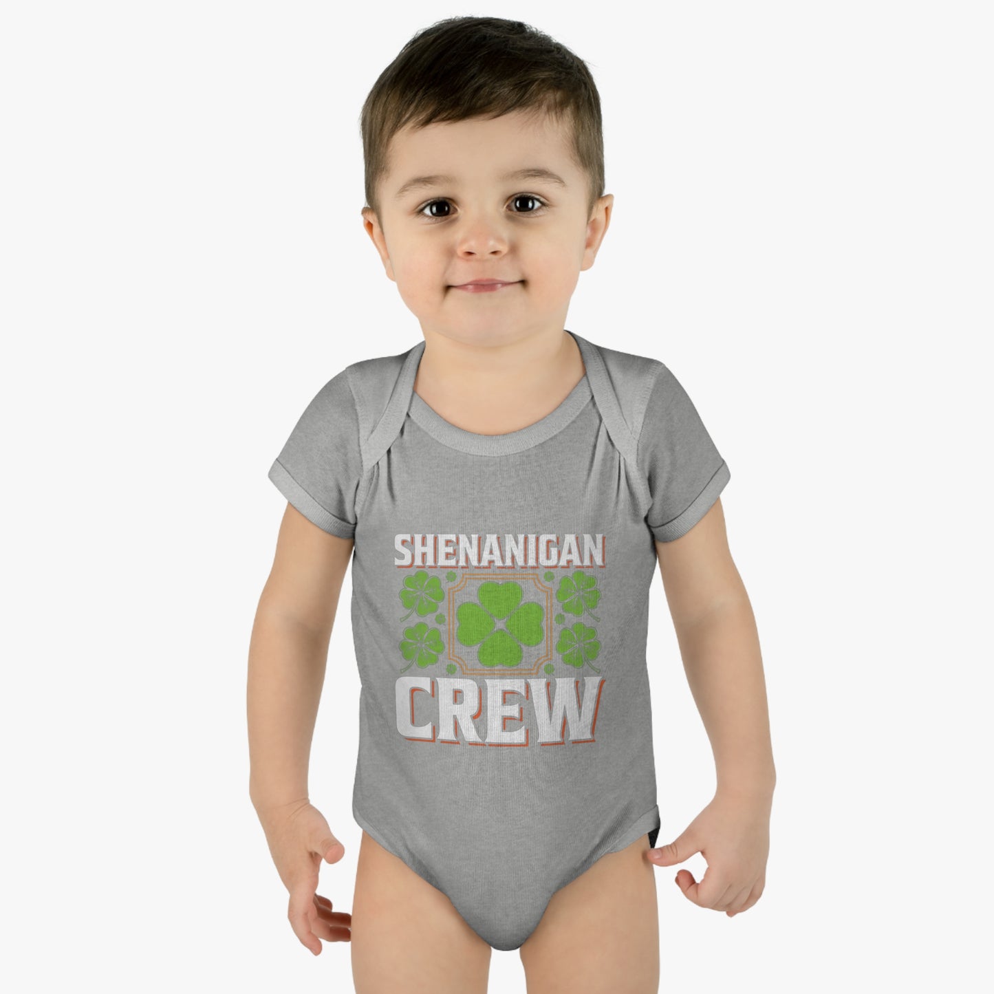 St Patricks Day Matching Family Shenanigans Crew Infant Baby Rib Bodysuit