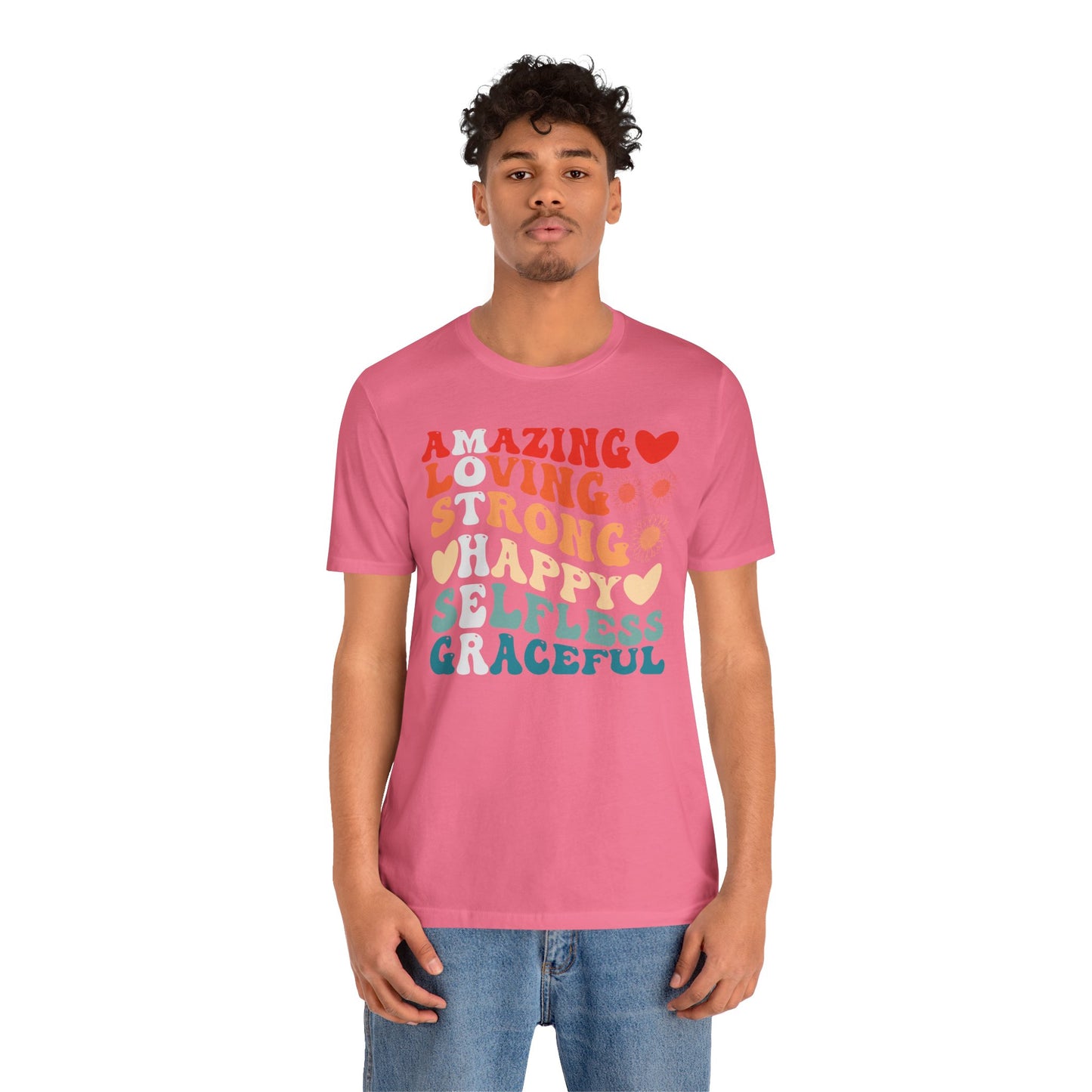 Mother's Day, Amazing Mother, XS-3XL, Unisex Jersey Short Sleeve Tee