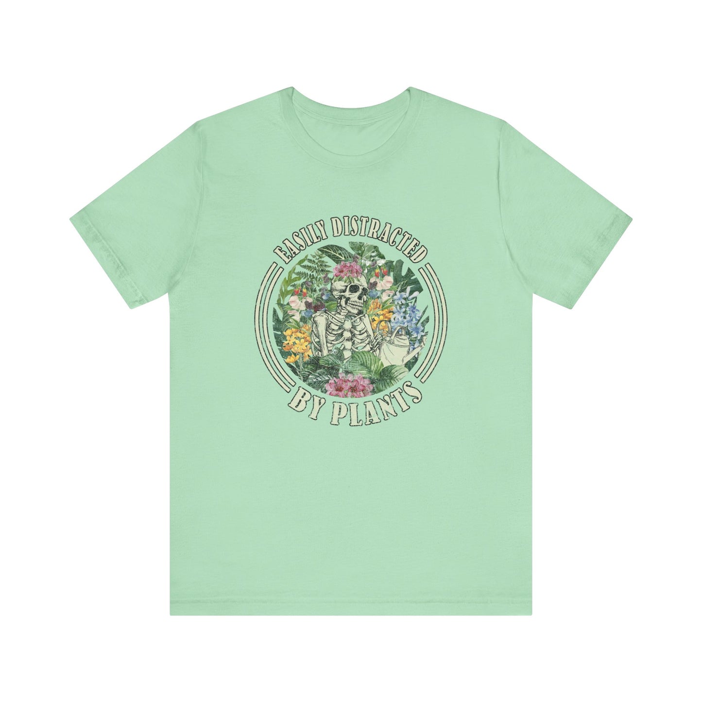 Easily Distracted By Plants, S- 5XL, Unisex Jersey Short Sleeve Tee
