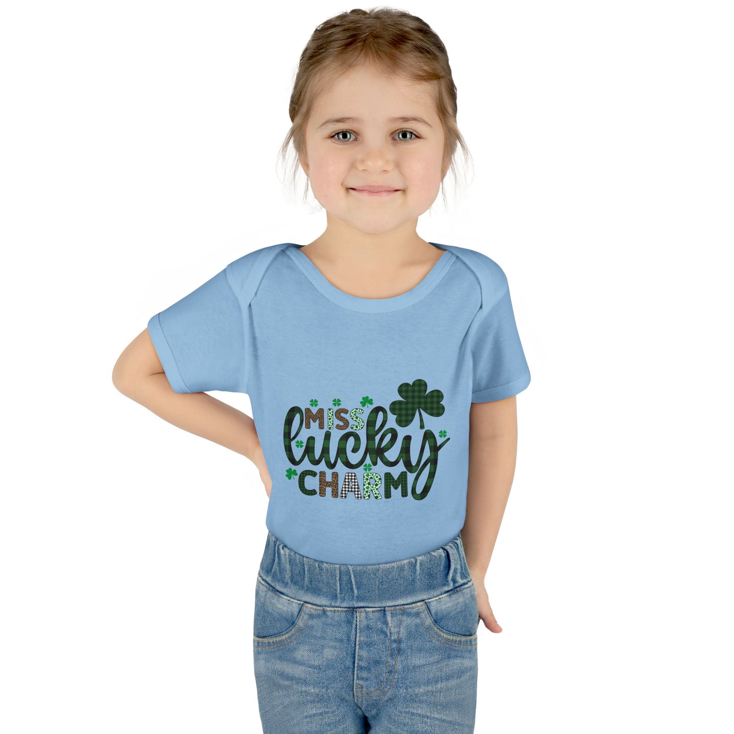 Miss Lucky Charm Infant Onesie Baby Rib Bodysuit