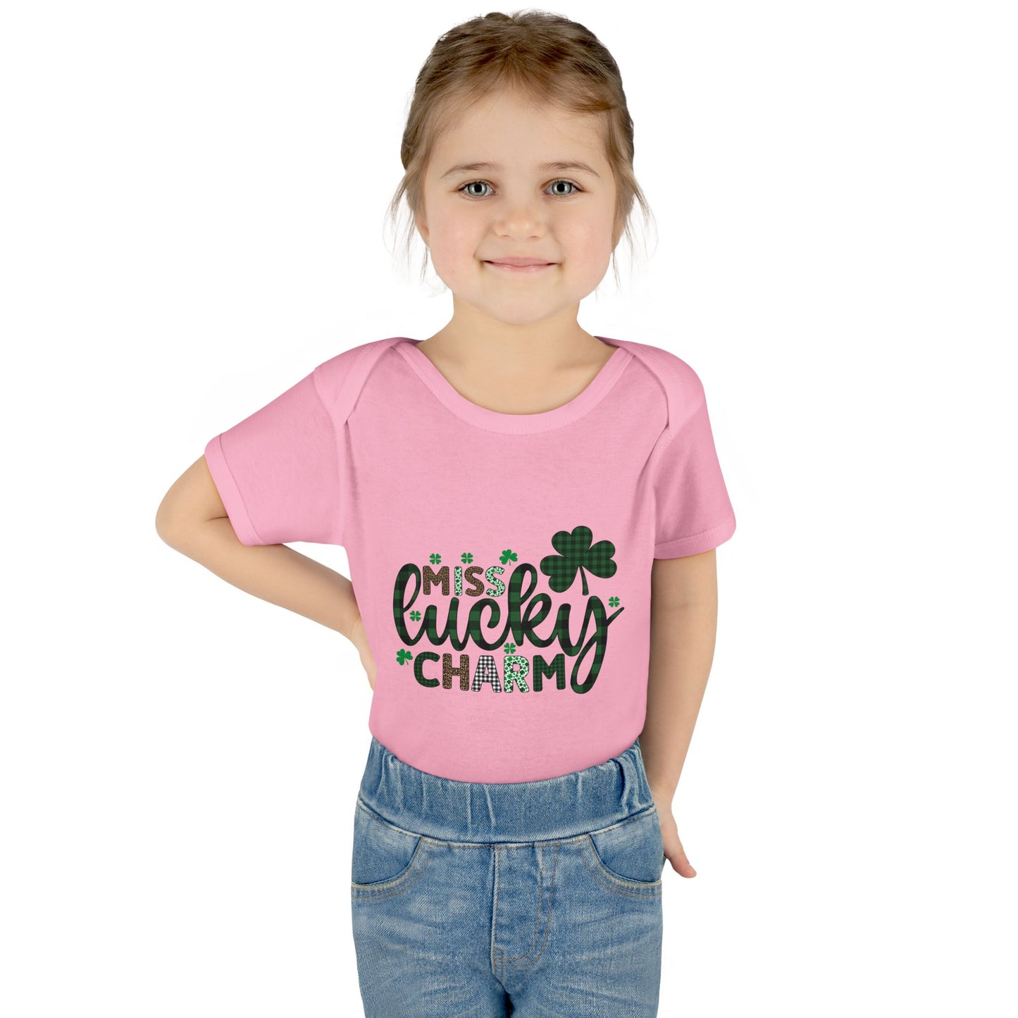 Miss Lucky Charm Infant Onesie Baby Rib Bodysuit