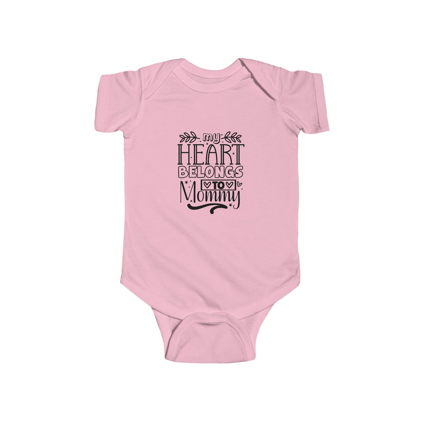 Mother's Day, My Heart Belongs to Mommy Onesie, Newborn -24M, Infant Fine Jersey Bodysuit
