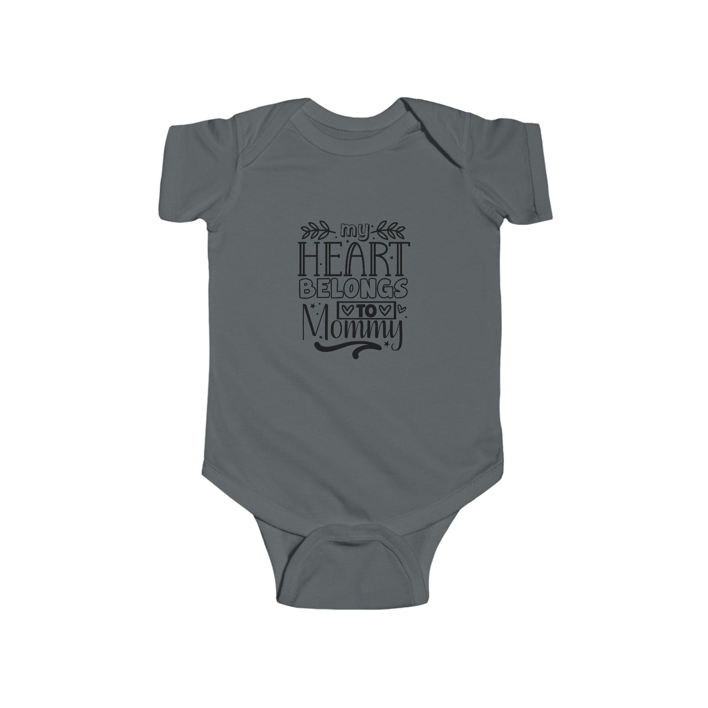 Mother's Day, My Heart Belongs to Mommy Onesie, Newborn -24M, Infant Fine Jersey Bodysuit
