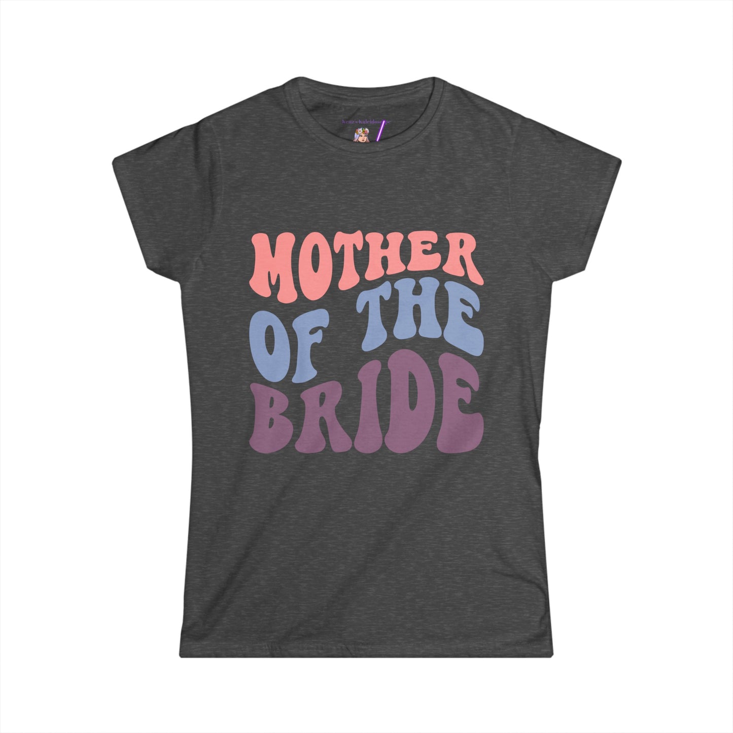 Mother Of the Bride Retro Repeat, MOB, S - 2XL, Women's Softstyle Tee