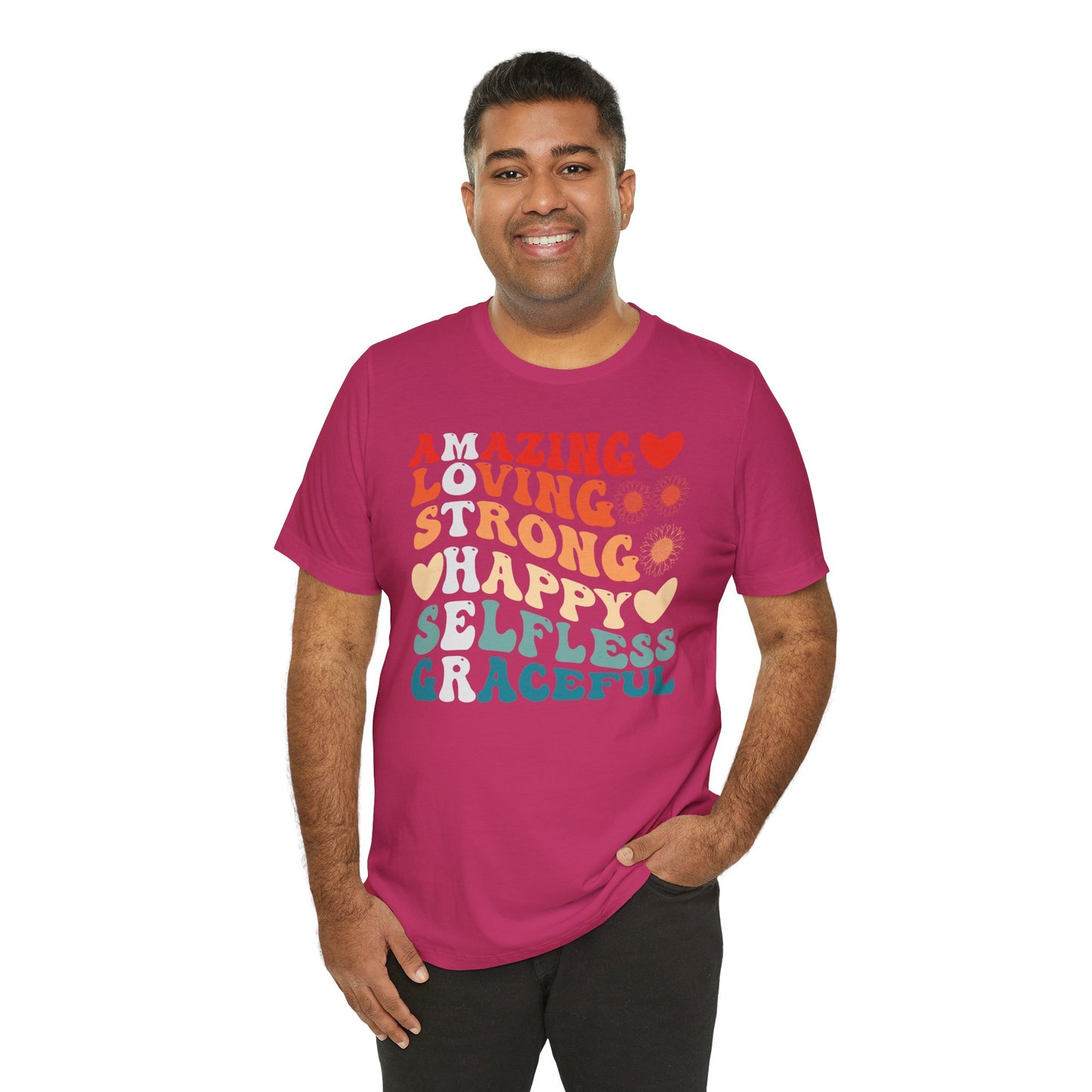 Mother's Day, Amazing Mother, XS-3XL, Unisex Jersey Short Sleeve Tee