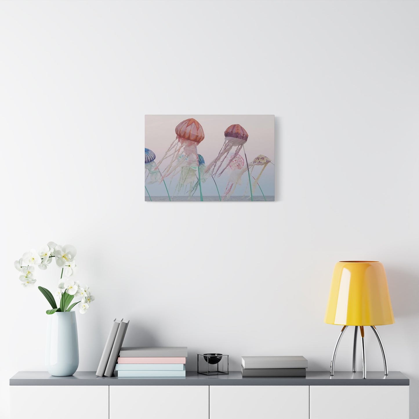 Jellyfish Jamboree, Matte Canvas, Stretched, 1.25"