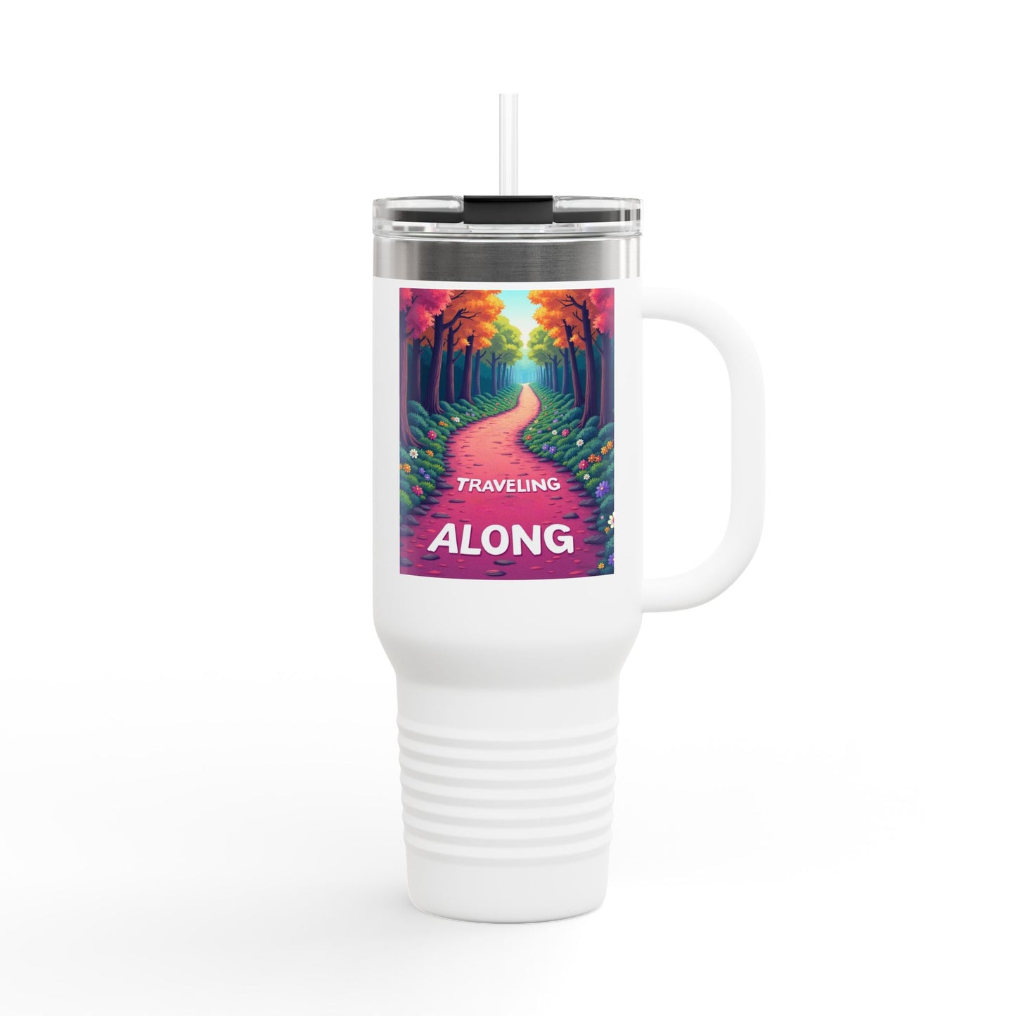 Colorful Insulated Travel Mug - 40oz | Perfect for Road Trips, Coffee Lovers, Gifts, Picnics, Adventurers