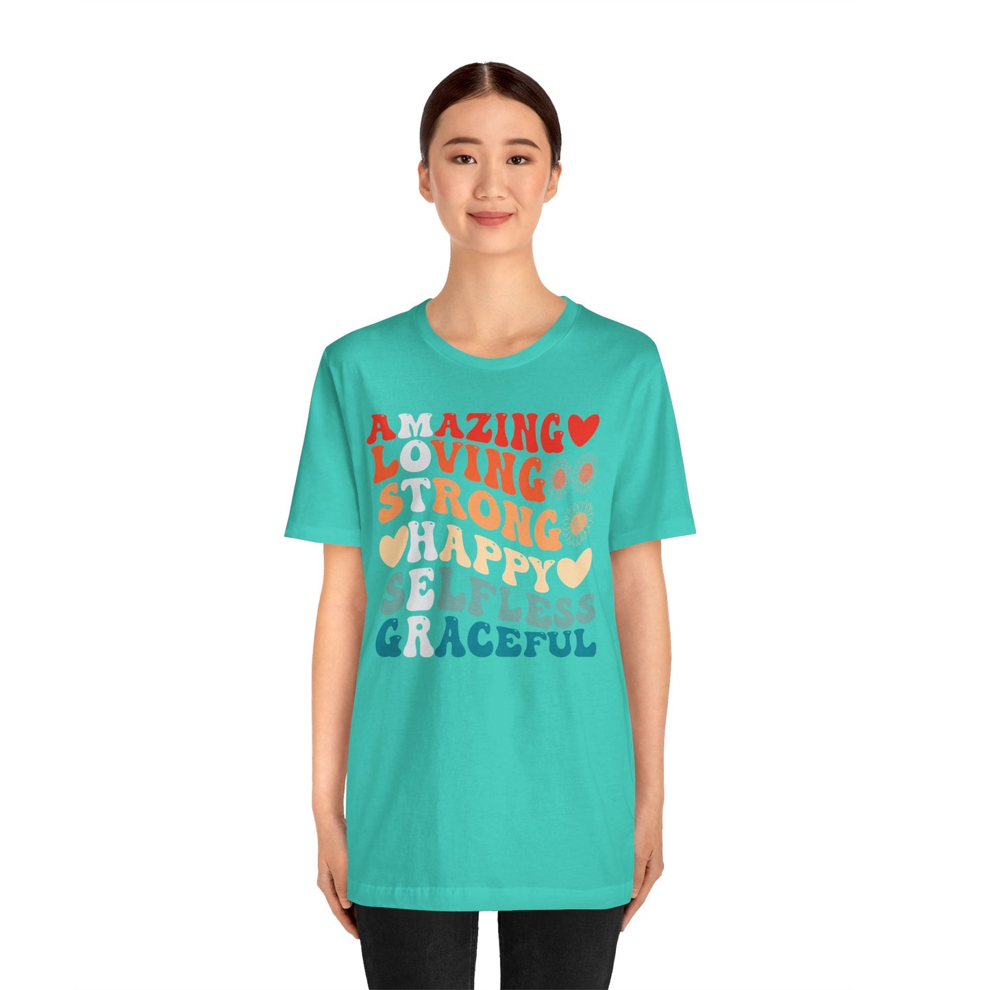 Mother's Day, Amazing Mother, XS-3XL, Unisex Jersey Short Sleeve Tee