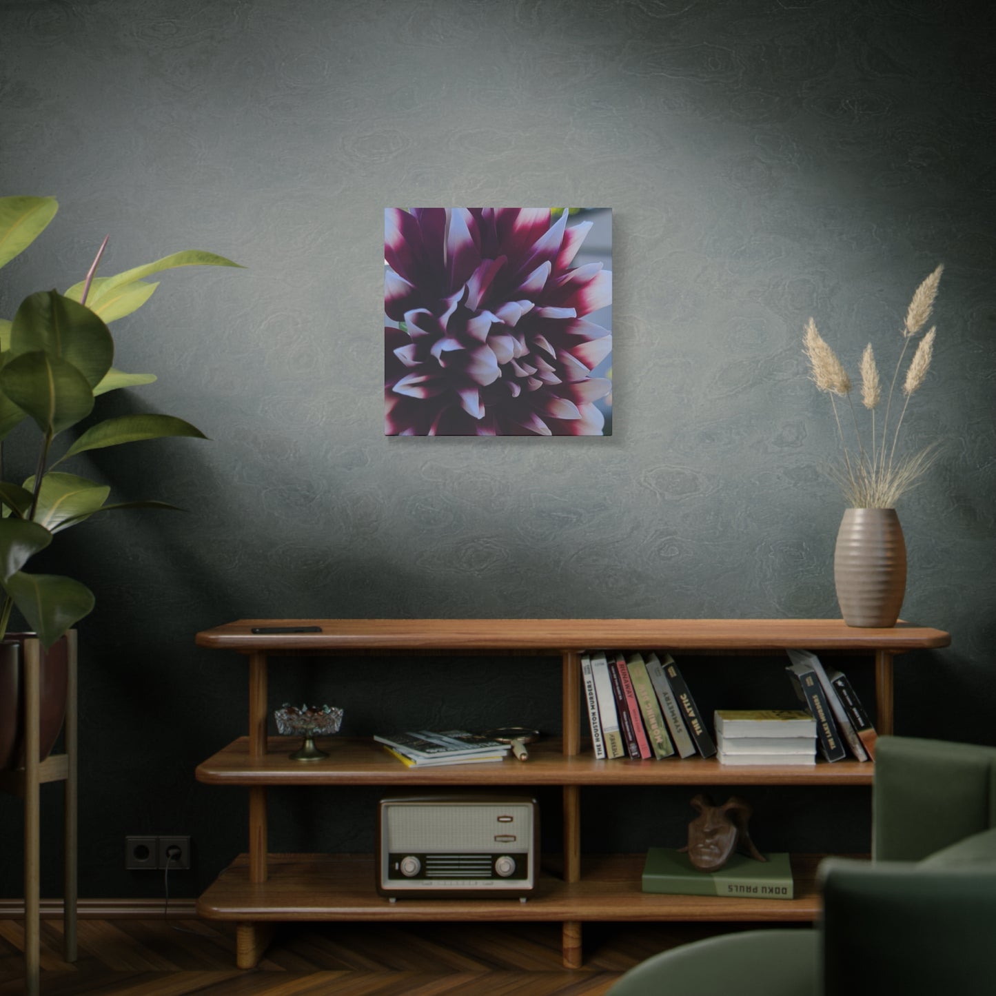 Hopelessly Devoted To Dahlias, Matte Canvas, Stretched, 1.25"
