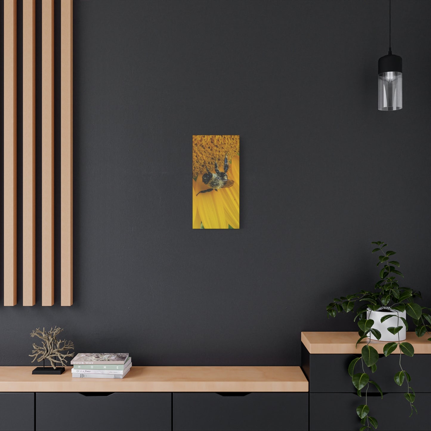 Happy Little Bee, Matte Canvas, Stretched, 1.25"
