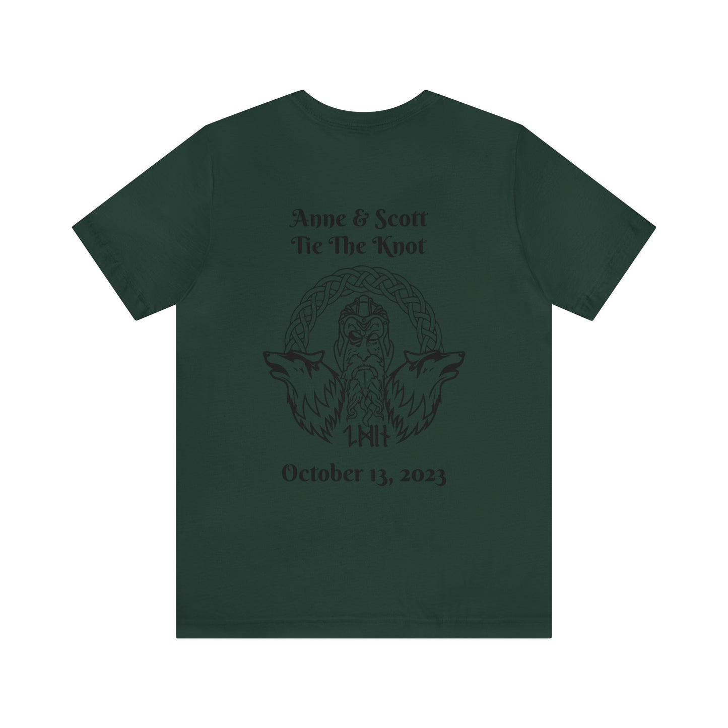 Anne and Scott, Maid of Honor, Valkyrie, Unisex Jersey Short Sleeve Tee