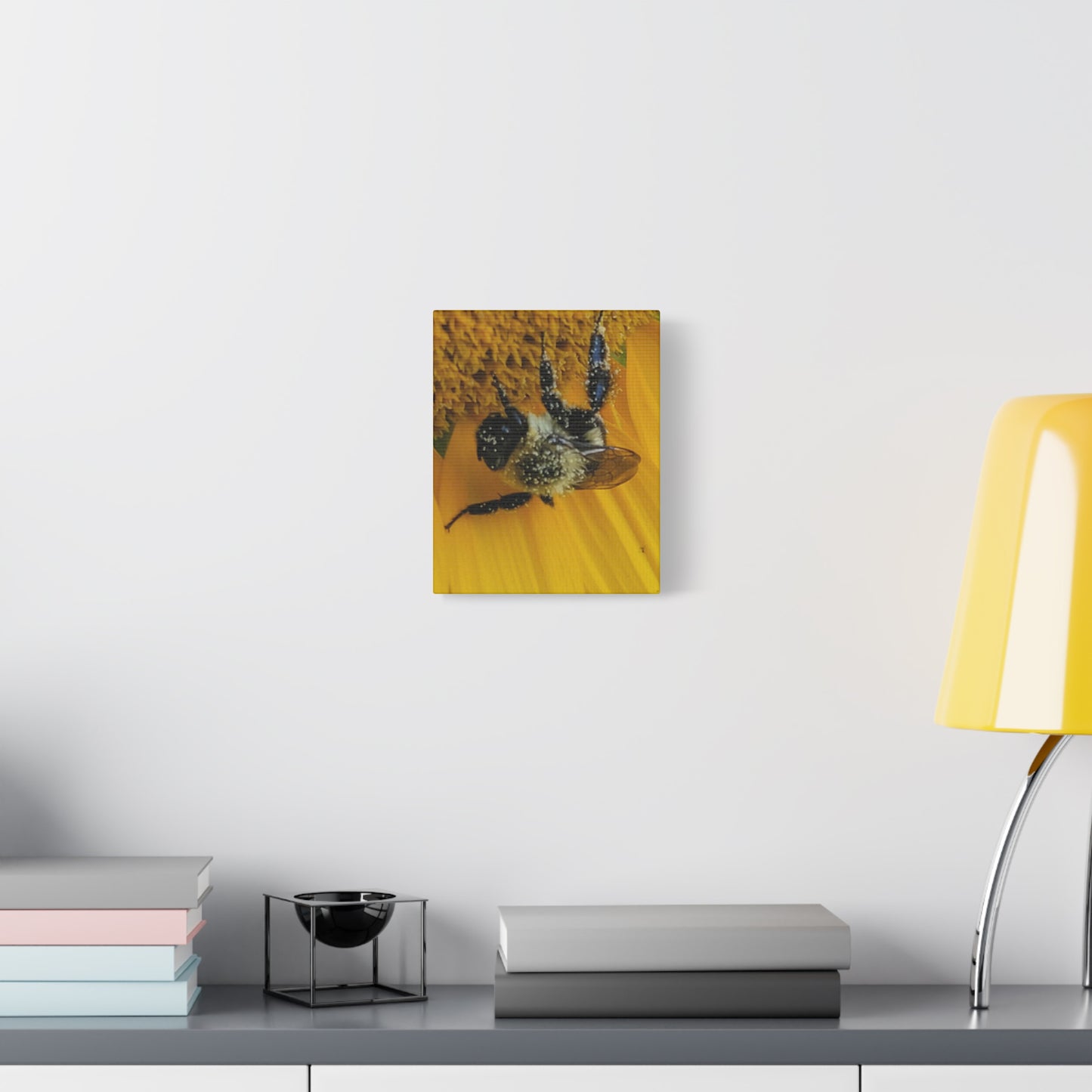 Happy Little Bee, Matte Canvas, Stretched, 1.25"