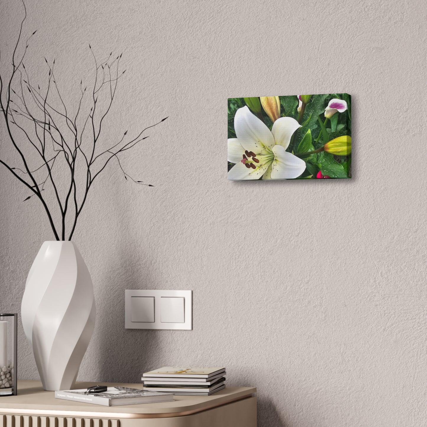 Lily Explosion, Canvas Stretched, 1.5''